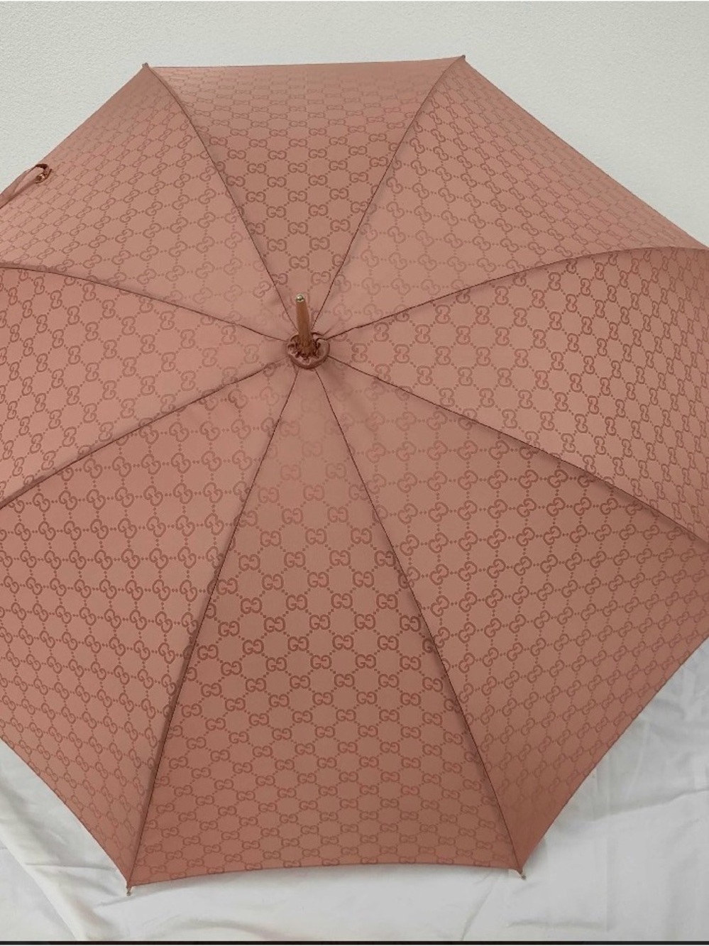 Gucci Dusty Pink Monogram Umbrella